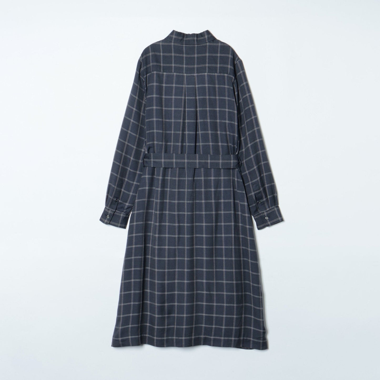 綾ウィンドウペイン シャツワンピース