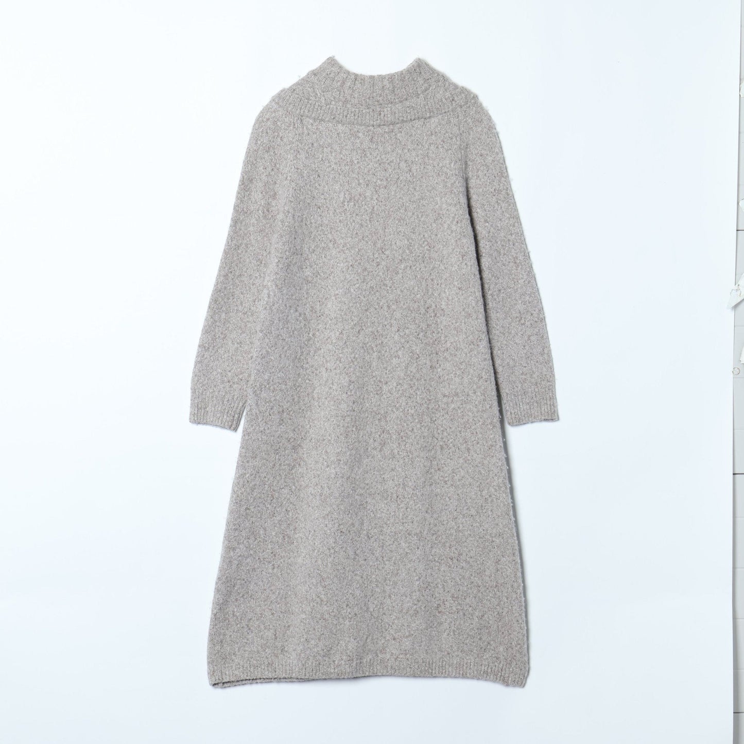 Babyアルパカレイヤード風ニットドレス