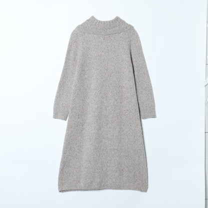 Babyアルパカレイヤード風ニットドレス