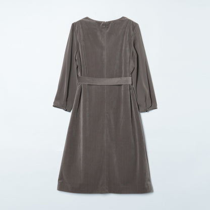 ライトベロアツイル シフォンスリーブワンピース