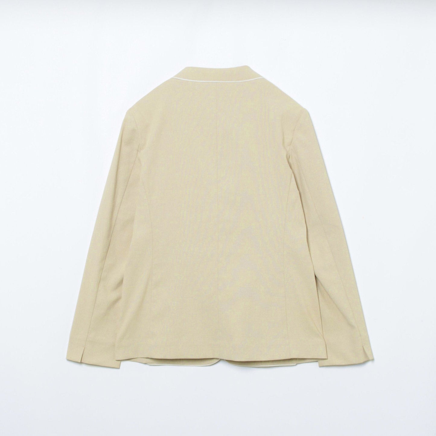 【ウォッシャブル】ナチュラルクロス 2釦パイピングジャケット
