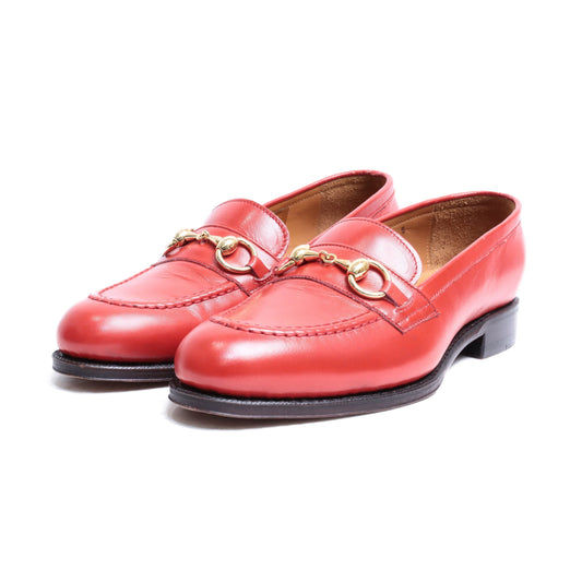 98689 / CALF / RED / LEATHER SOLE / UK5.0(24.0cm)