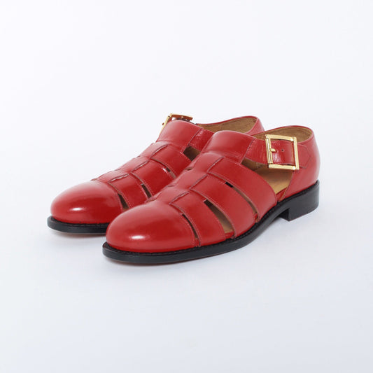 98850 / CALF / RED / LEATHERSOLE / UK5.0(24.0cm)