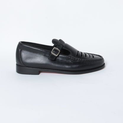 BA41006 / LTHR / BLACK / LEATHERSOLE / US5.5(23.5cm)