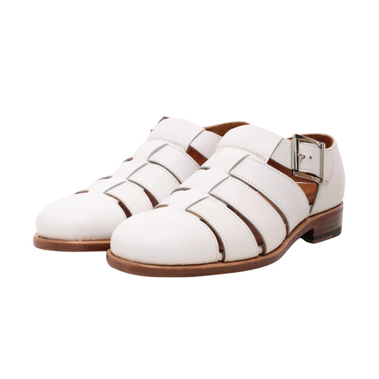 98850 / CALF / WHITE / LEATHER SOLE / UK2.5(21.5cm)