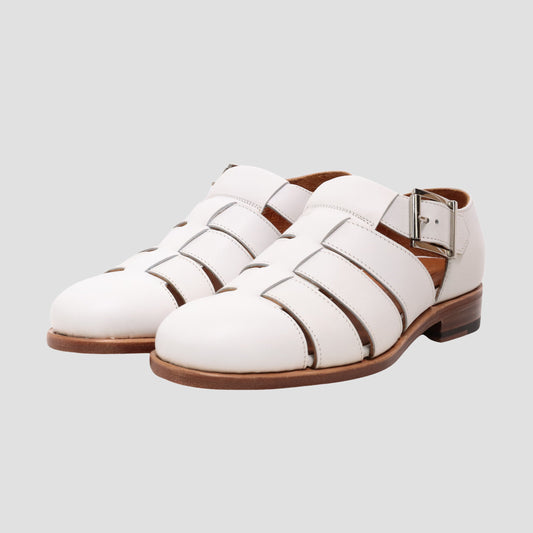 98850 / CALF / WHITE / LEATHER SOLE / UK2.5(21.5cm)