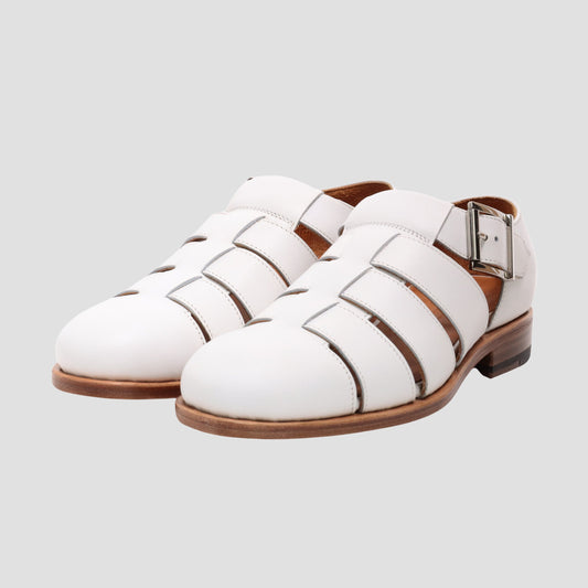 98850 / CALF / WHITE / LEATHER SOLE / UK3.0(22.0cm)