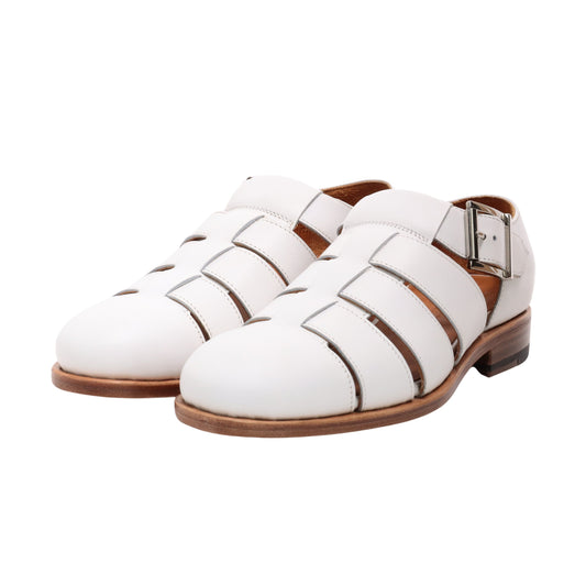 98850 / CALF / WHITE / LEATHER SOLE / UK3.0(22.0cm)