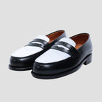99036 / CALF / BLACK/WHITE / LEATHER SOLE / UK3.0(22.0cm)