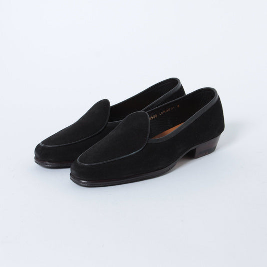 98908 / SUEDE / BLACK / HALF RUBBER SOLE / UK6.0(24.5cm)