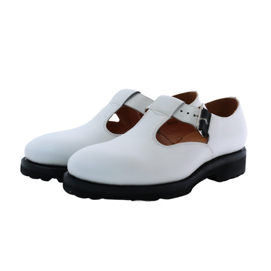 99025 / CALF / WHITE / VIBRAM SOLE / UK4.0(23.0cm)