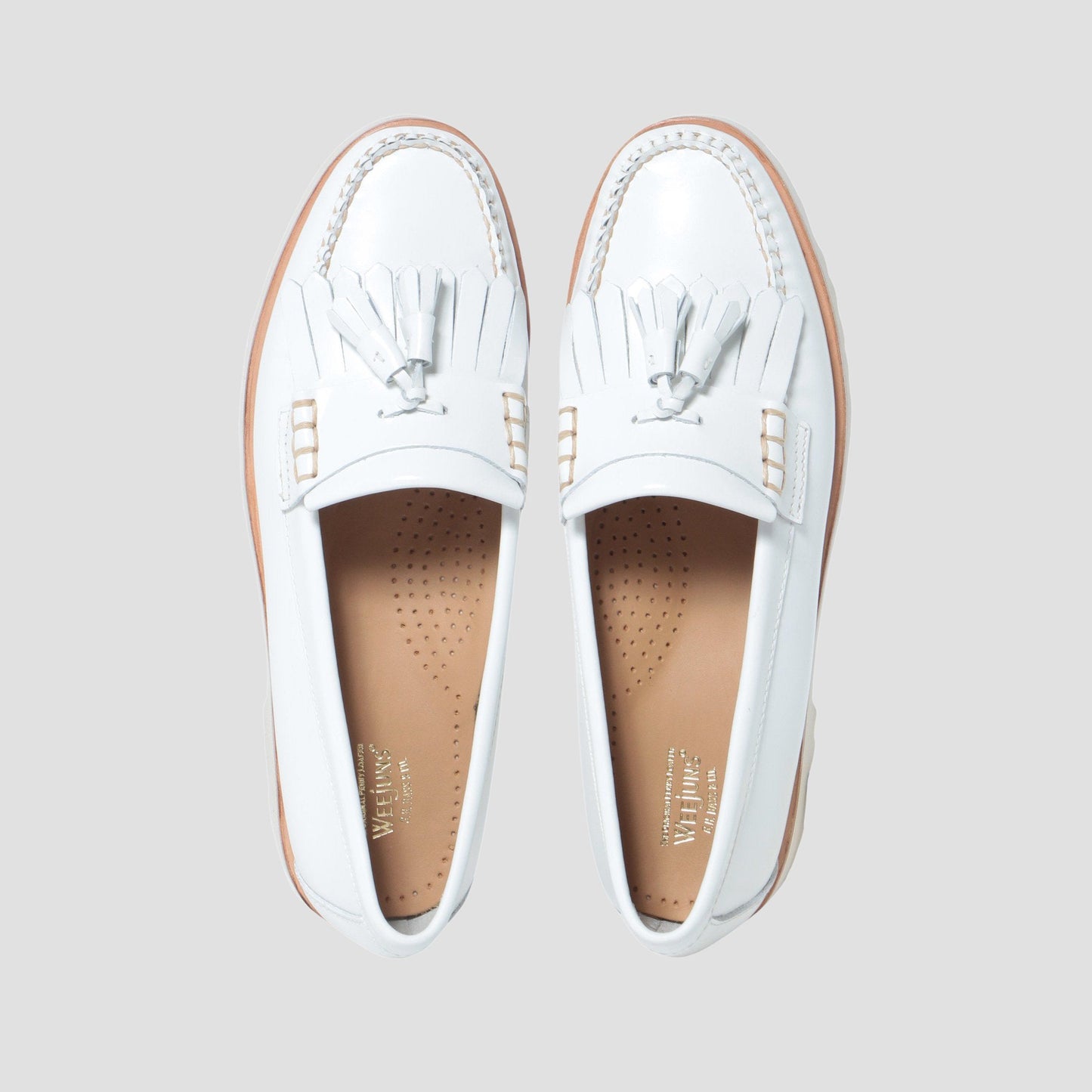 BA41820 / LTHR / WHITE / LEATHERSOLE / US8.0(25.0cm)