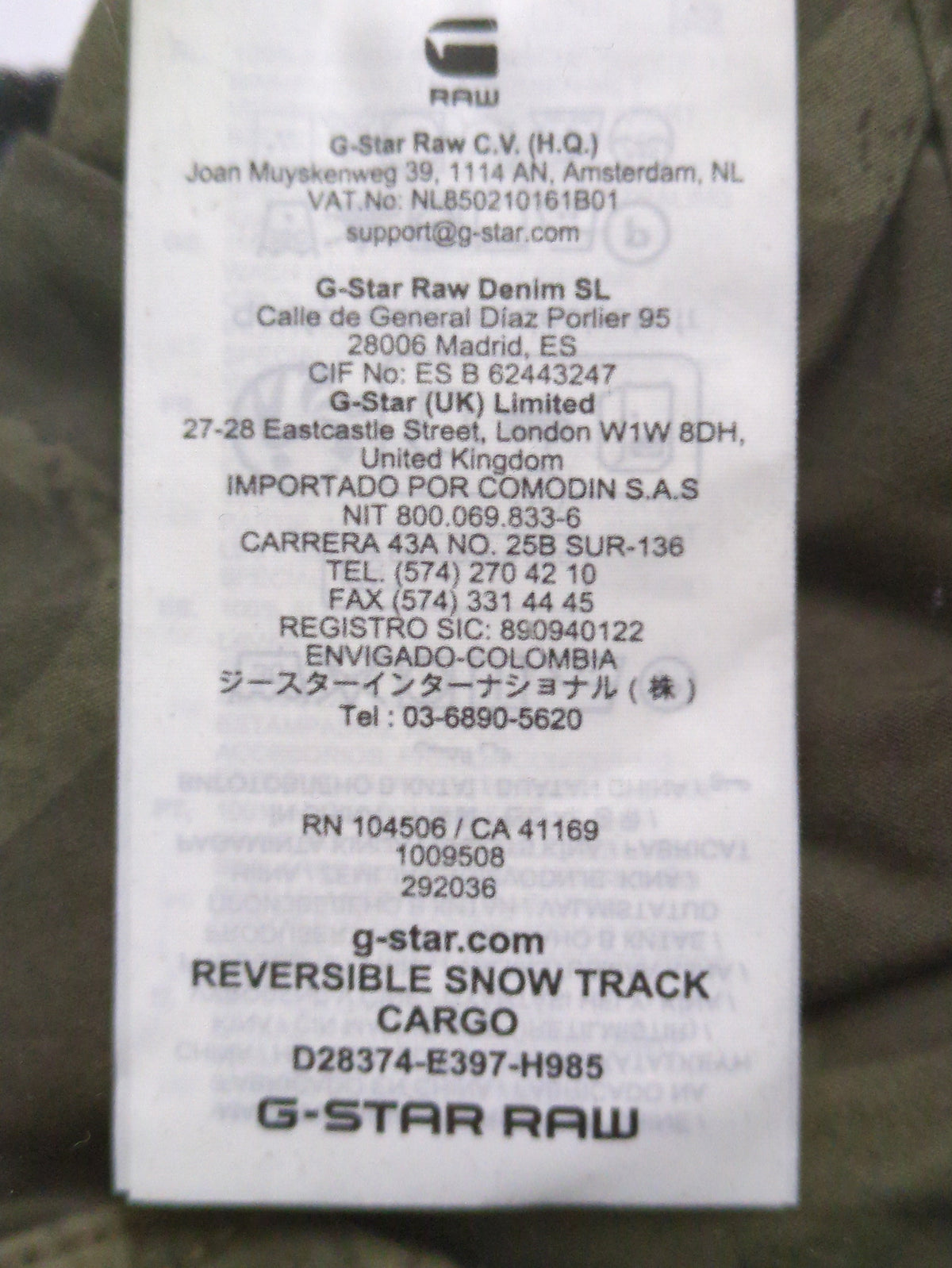 Reversible Snow Track Cargo