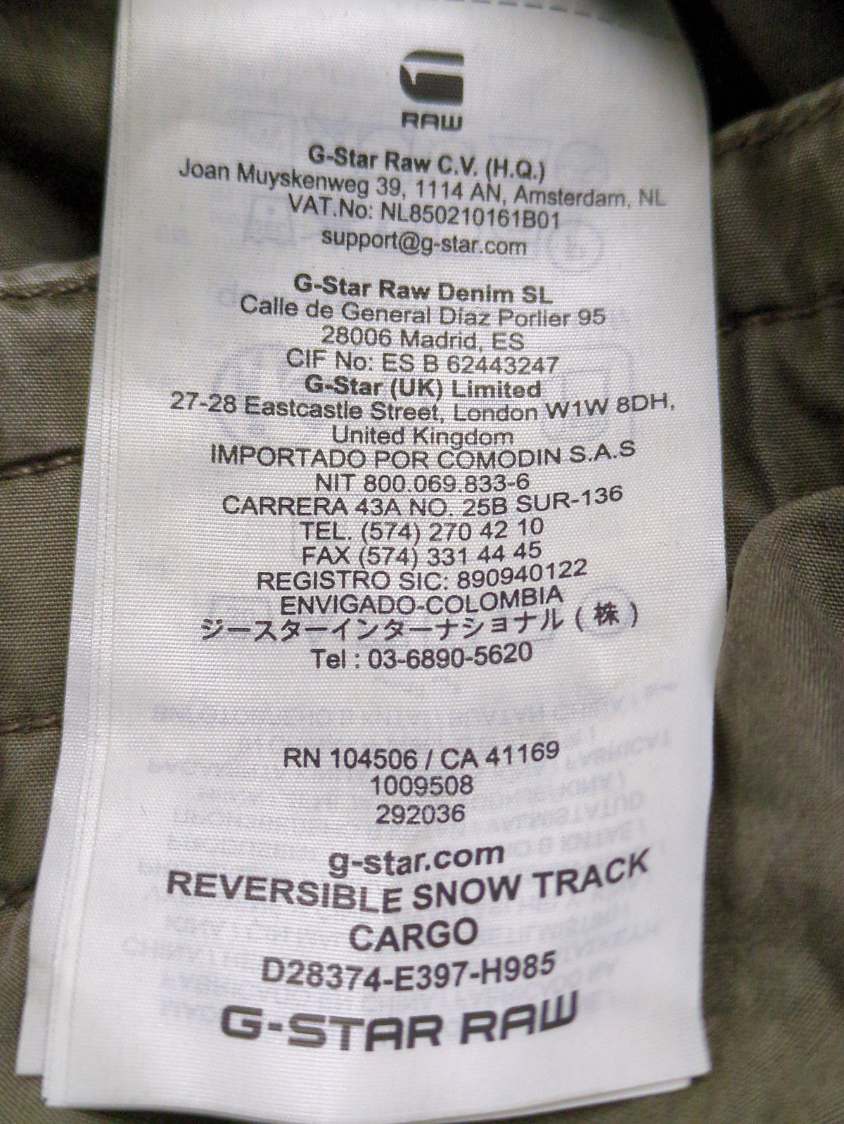 Reversible Snow Track Cargo