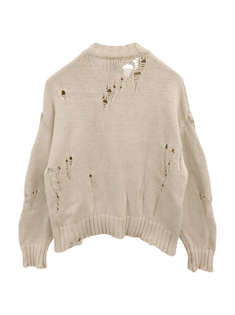 Drop Needle Loose Knit Pullover