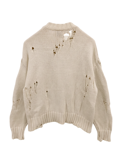 Drop Needle Loose Knit Pullover