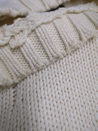 Drop Needle Loose Knit Pullover