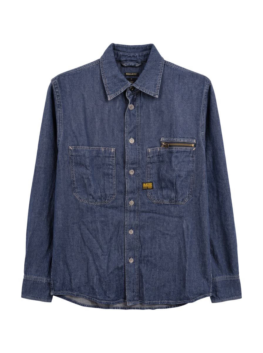 Pleated Zip Regular Shirt