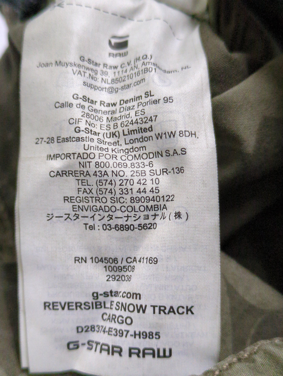 Reversible Snow Track Cargo