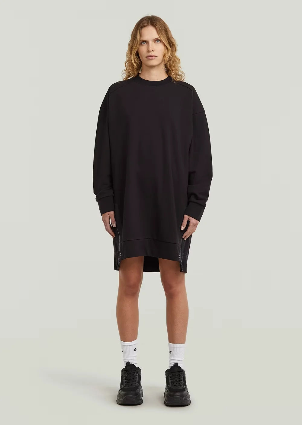 Biker zip sw dress wmn