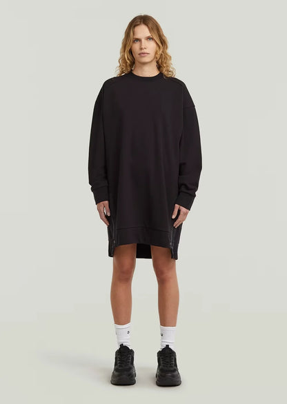 Biker zip sw dress wmn