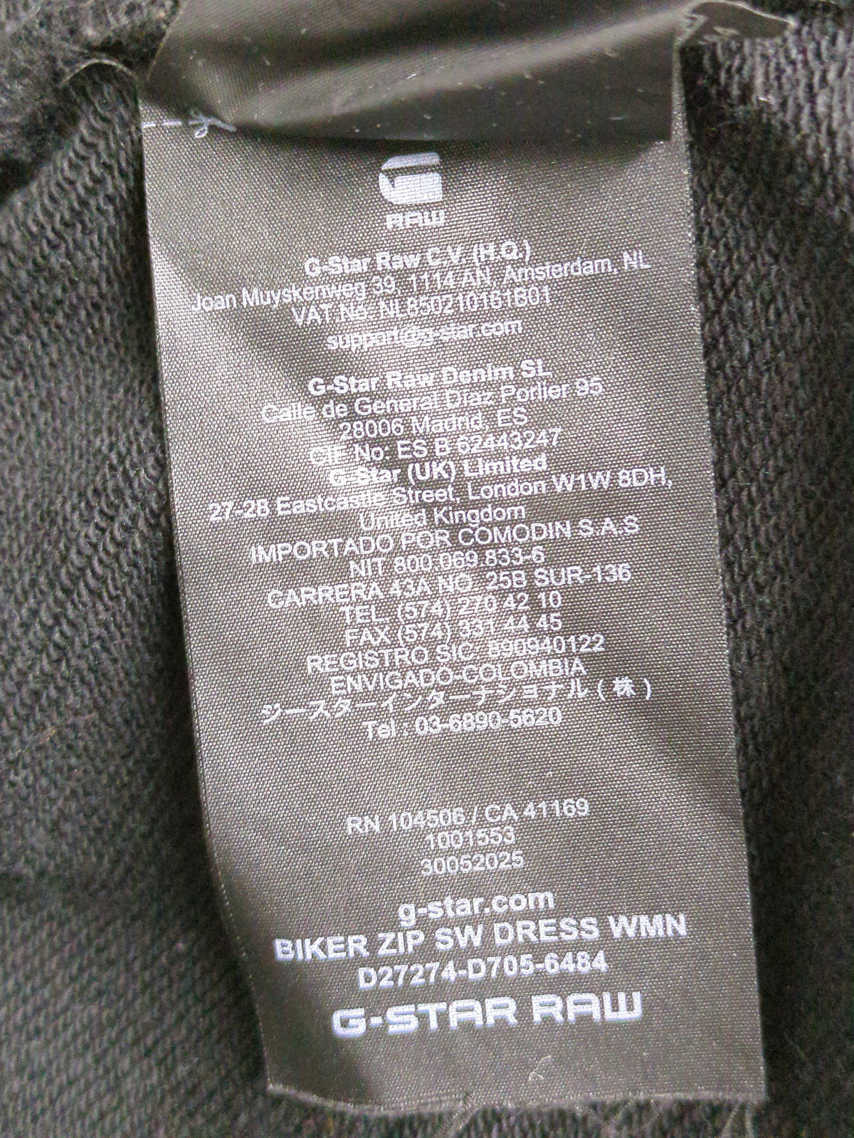 Biker zip sw dress wmn