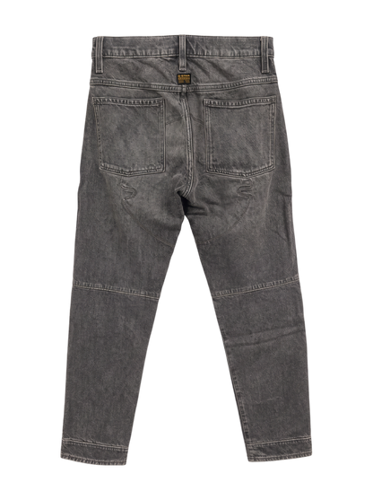 Biker Patched Slim Jeans