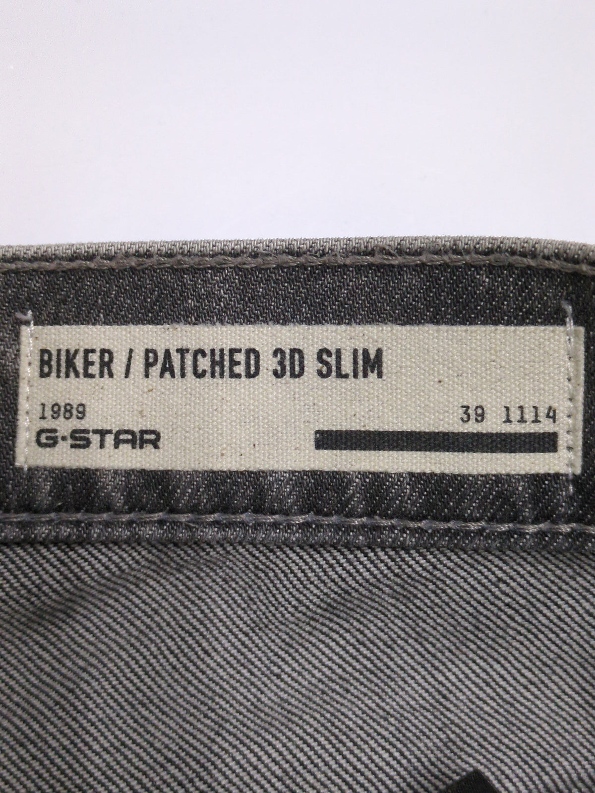 Biker Patched Slim Jeans