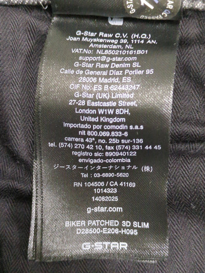 Biker Patched Slim Jeans