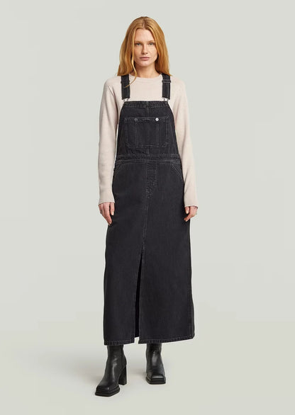 Skater Maxi Dungaree Dress wmn