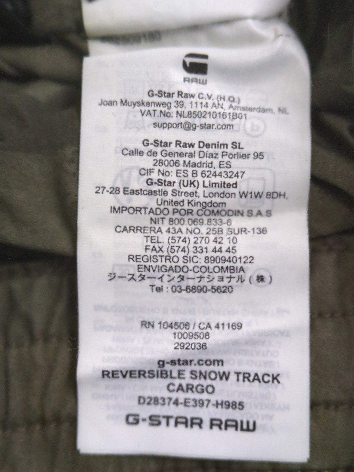 Reversible Snow Track Cargo