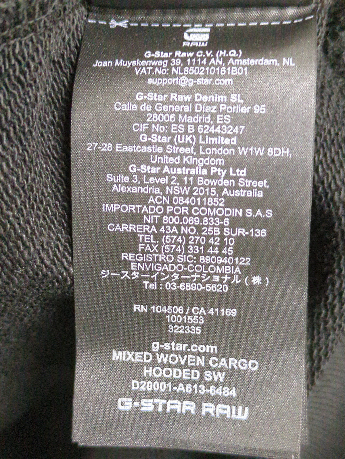 Mixed Woven Cargo Hooded Sweater