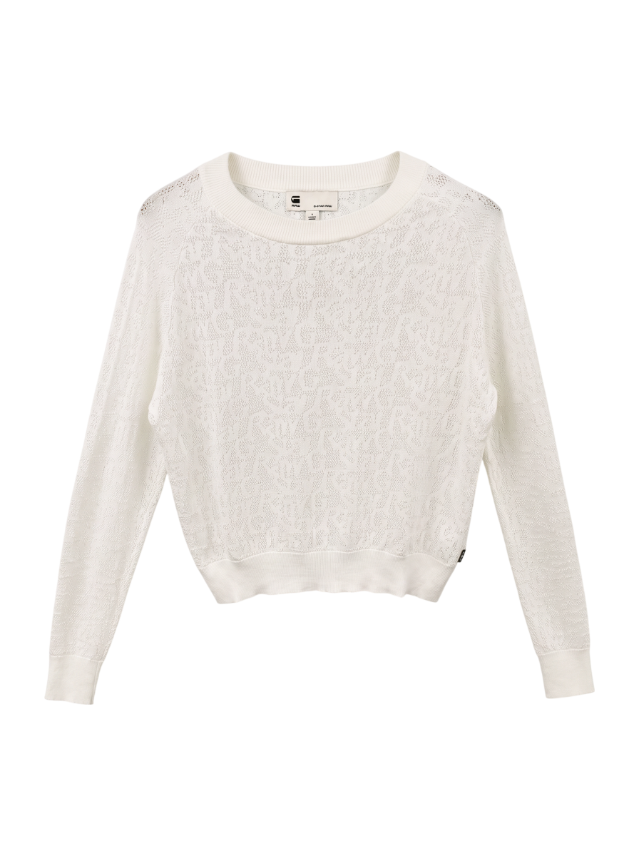 Pointelle lt wt knit wmn