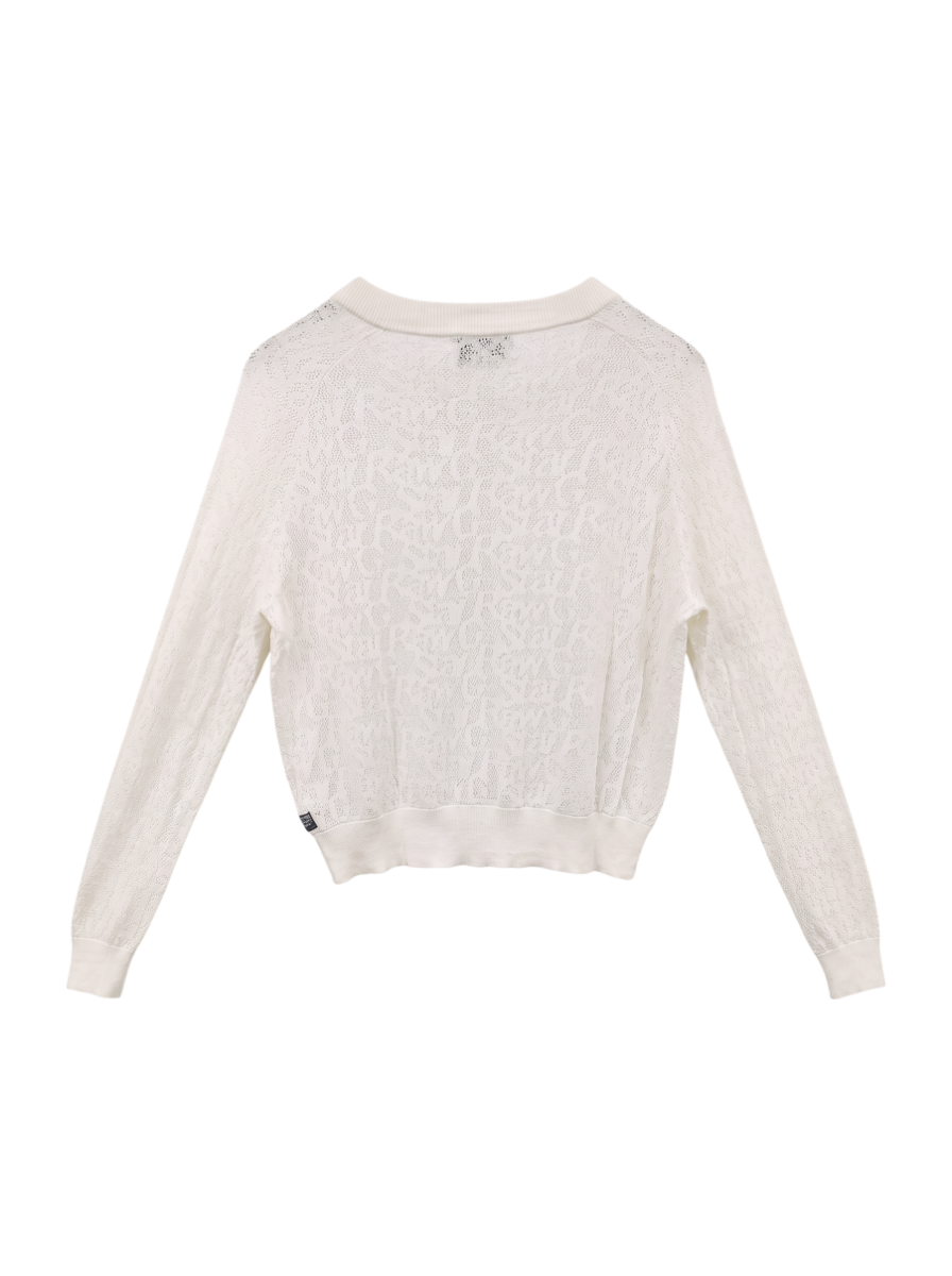 Pointelle lt wt knit wmn