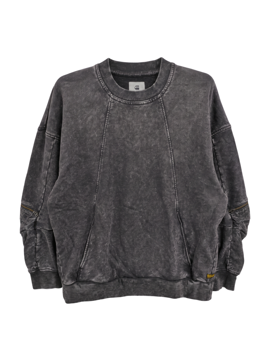 Washed 3D Mix Oversized Sweater