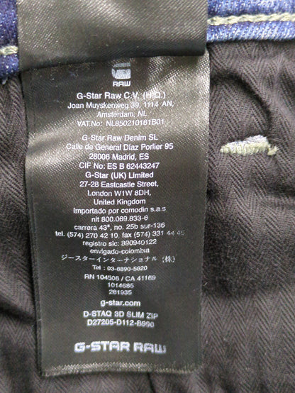 D-Staq Slim Zip Jeans