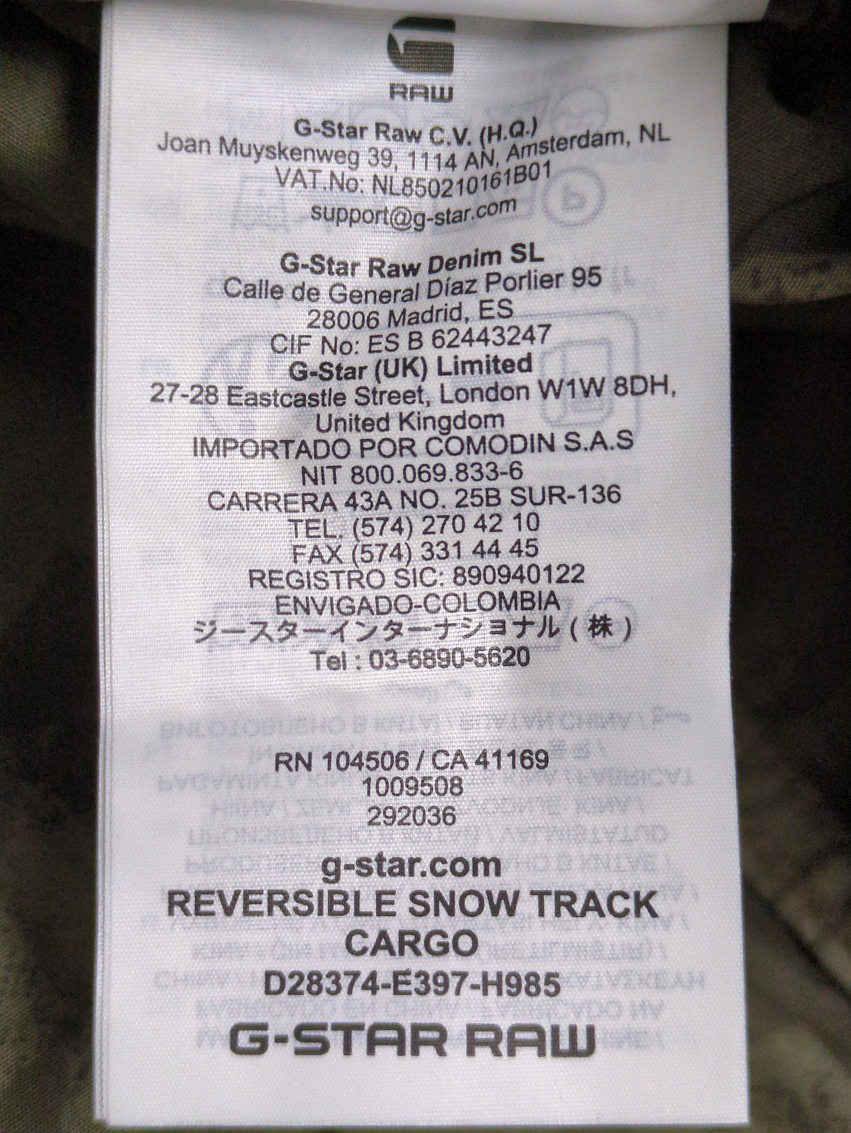 Reversible Snow Track Cargo