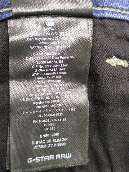 D-Staq Slim Zip Jeans