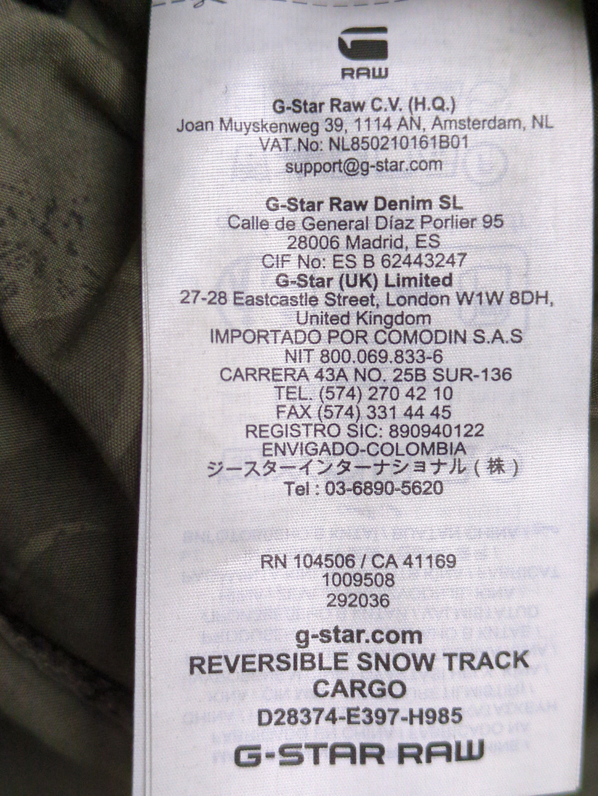 Reversible Snow Track Cargo