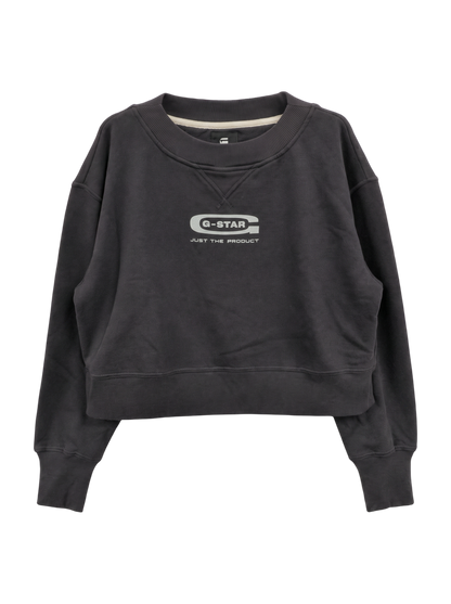 Vintage cropped logo loose r sw wmn