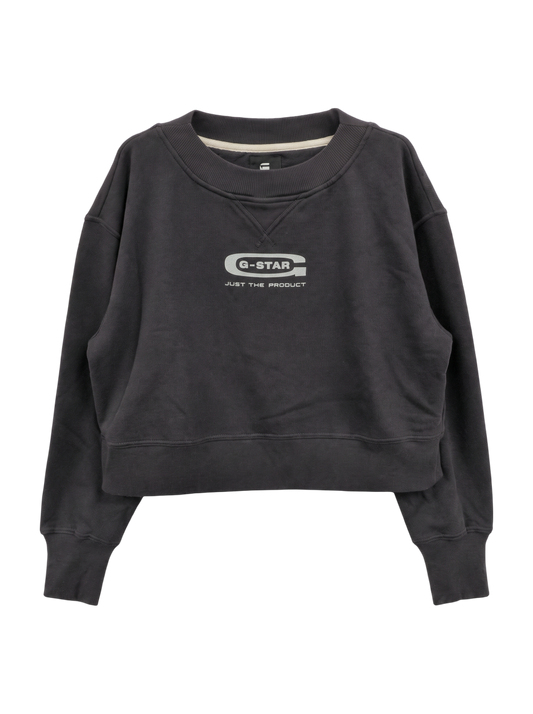 Vintage cropped logo loose r sw wmn