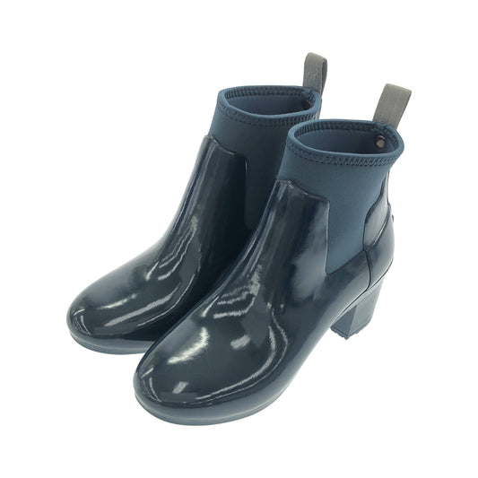 レディース リファインド グロス ミッド ヒール ブーツ