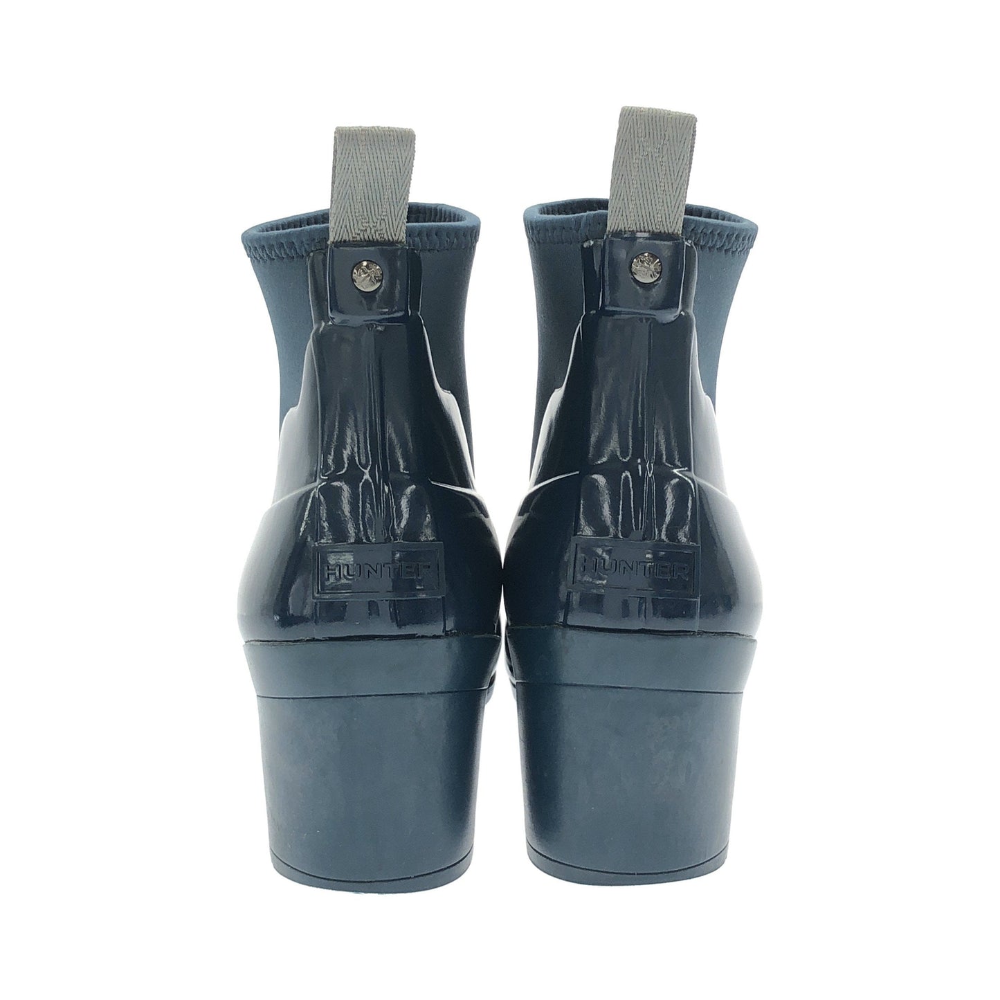 レディース リファインド グロス ミッド ヒール ブーツ