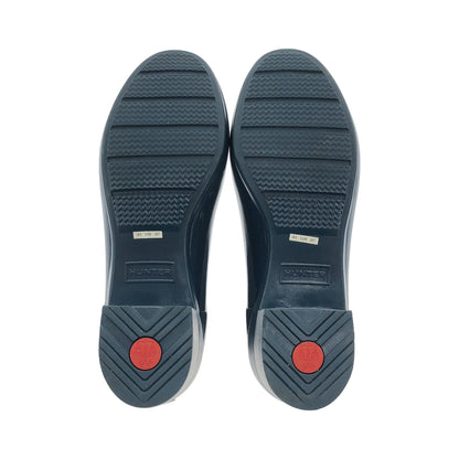 レディース リファインド グロス ミッド ヒール ブーツ