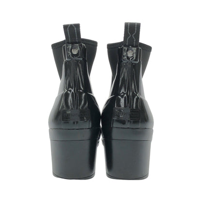 レディース リファインド グロス ミッド ヒール ブーツ