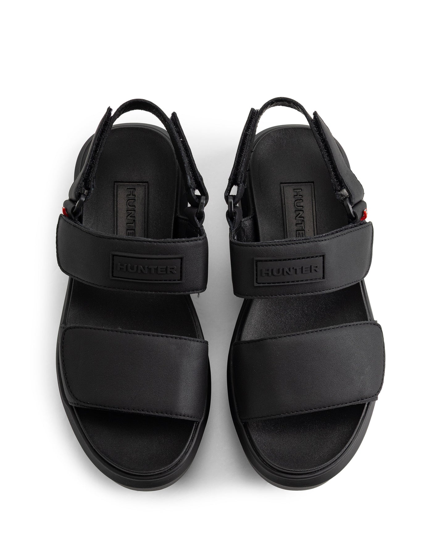 U CITY REBEL LEATHER HEEL STRAP SANDAL