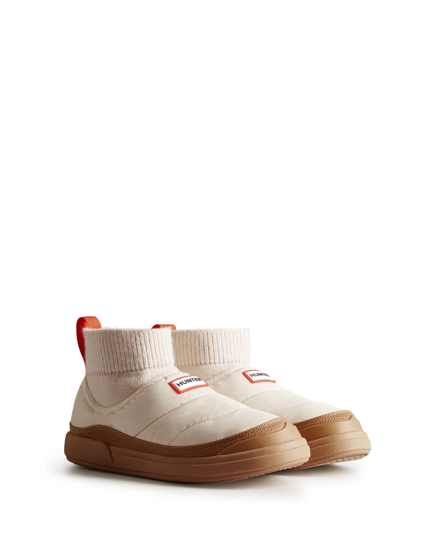 レディース イン/アウト パファー ニッテッド カフ ブーツ