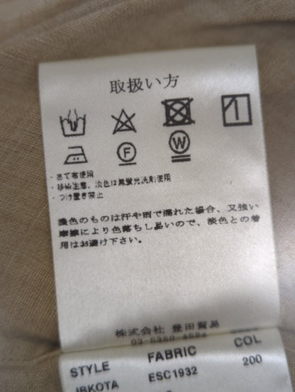 リネンメランジムジシャツ