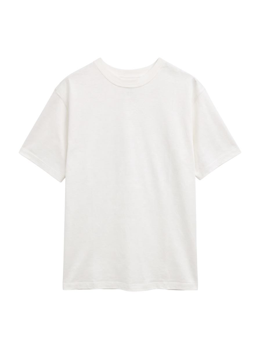 コットンシルクジャージーTシャツ