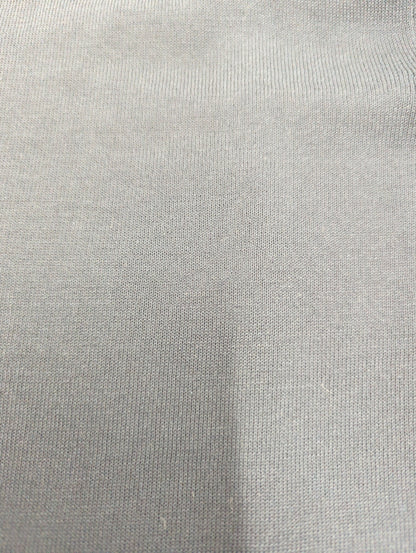 クレープコットンプレーンステッチロングスリーブモックニット